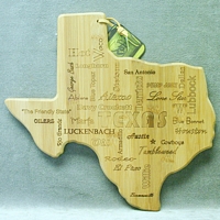 Texas Wordle Cutting Board